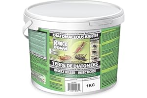 KNOCK DOWN - Diatomaceous Earth Insect Killer, Cockroach, Flea, Ant, Silverfish, Bed Bug Killer for Indoor and Outdoor Use, F