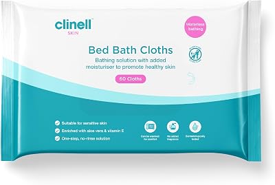 Carell Clinell Skin Body Care Wipes Aloe Vera 60 Wipes Alcohol Free
