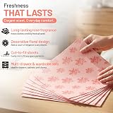 ZYBUX Scented Drawer Liners 4 Sheets 43x58cm Rose view 2