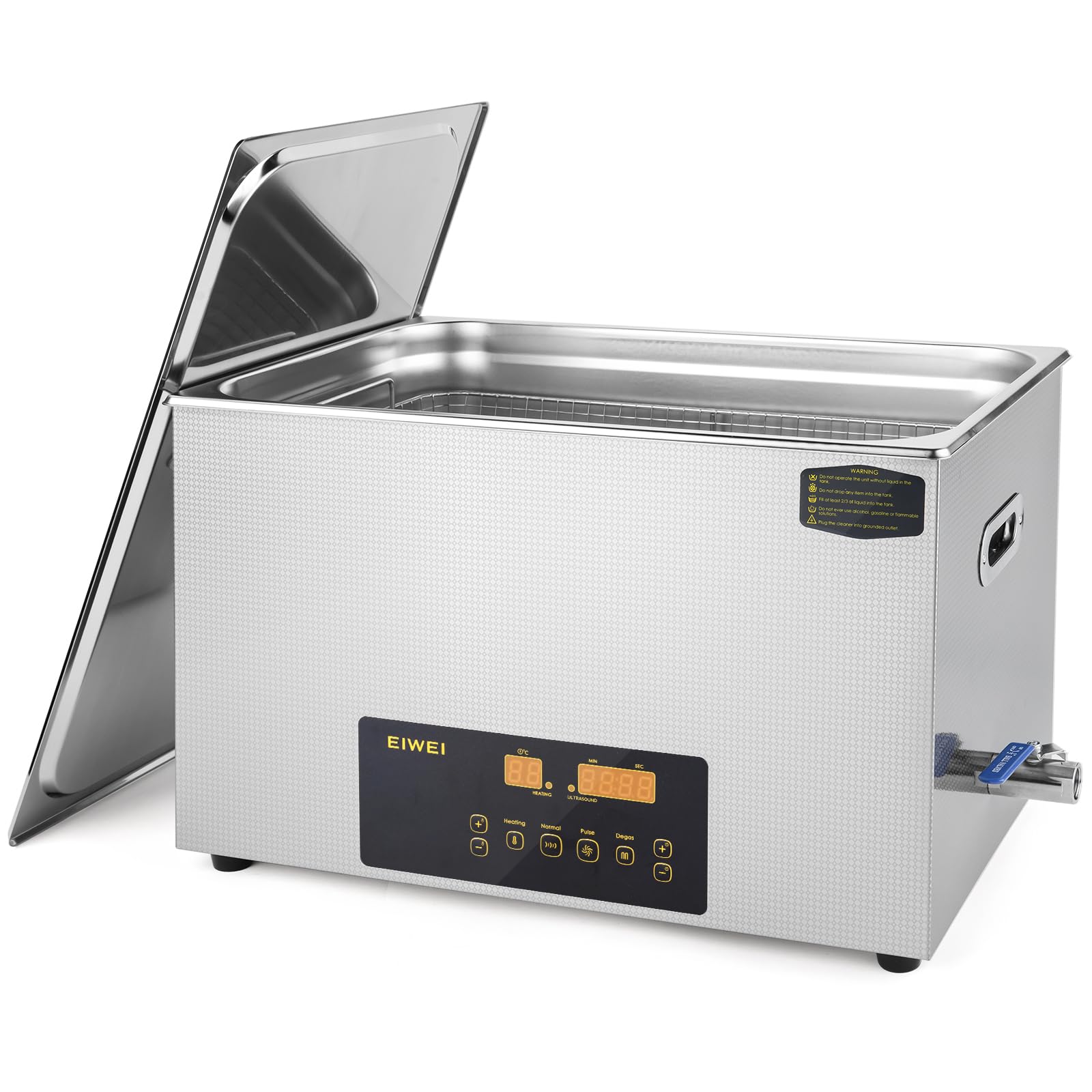 Photo 1 of EIWEI 30L Ultrasonic Cleaner Dual-Frequency Professional Digital Stainless Steel Cleaning Machine with Heater Timer for Carburetor, Parts, Circuit Board, Glasses, Denture, Jewelry