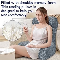 Tinuniyaa Back Pillow for Bed Sitting Up, Reading