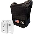 North Gym Adjustable Weighted Vest/Incl. 2 Innovative Moulded Weights for Best fit / 14lbs / 20lbs/ 30lbs