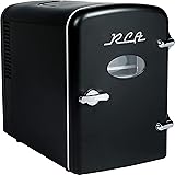 RCA Mini Retro 6 Can Beverage Refrigerator-Black, RMIS129-BLACK, 0.15 cubic feet