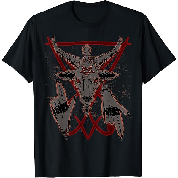 Pentagram Baphomet Darkside Long Sleeve Men's T-Shirt