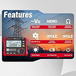 Digital Earth Ground Resistance Tester HT2302