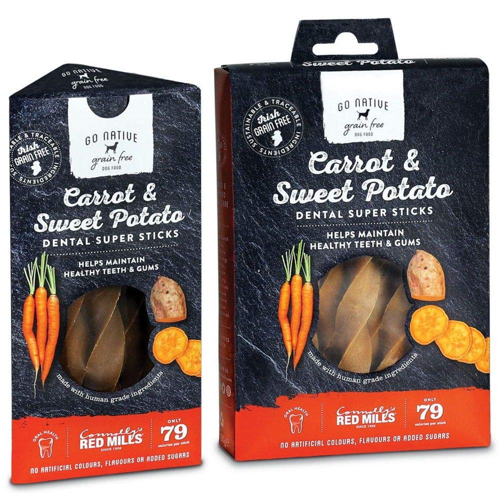 Red Mills Go Native Dog Dental Sticks Carrot and Sweet Potato 150g