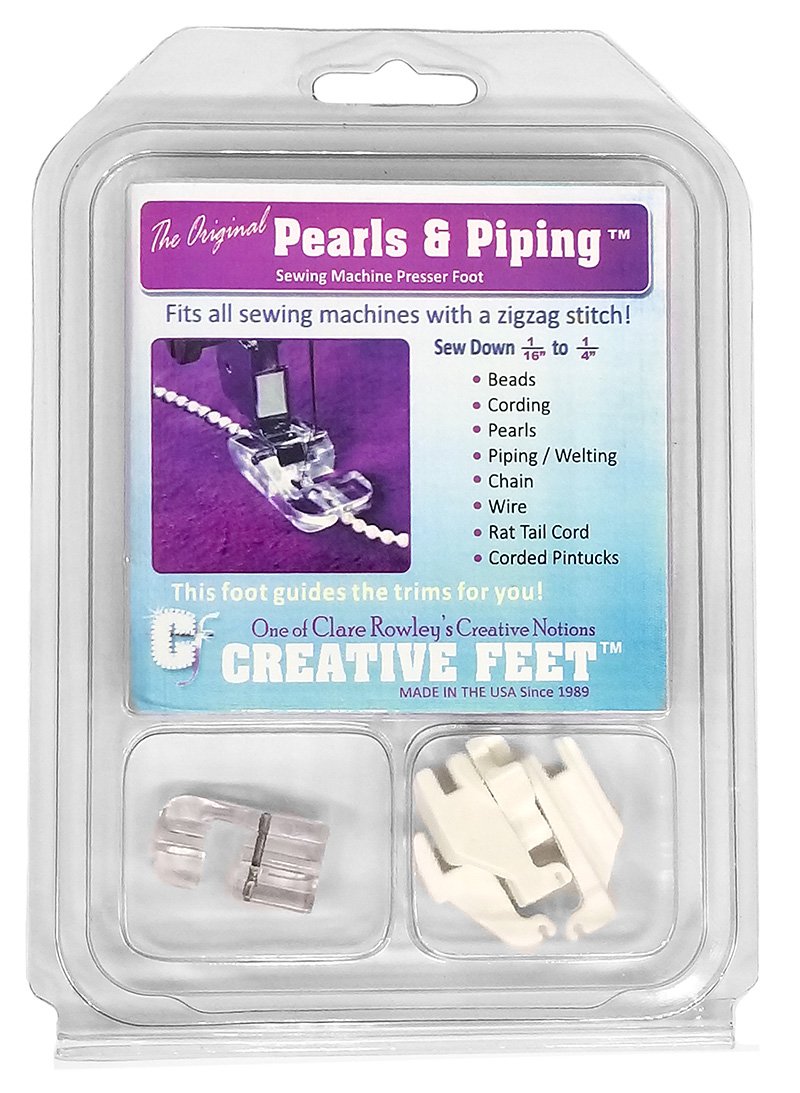 Creative Feet Presser Foot, Stainless Steel, Multicolor, Fits All Sewing Machines with A Zigzag Stitch