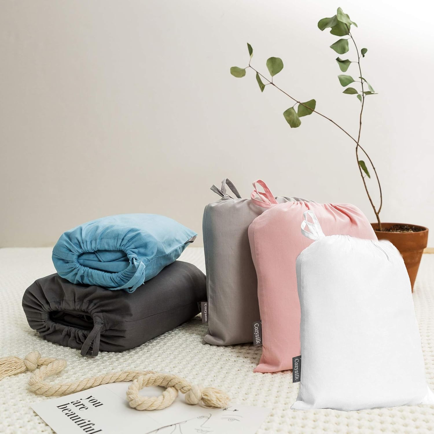 Cozysilk Sleeping Bag Liner with Zipper - Pure Cotton Sleep Sack Adult - Travel Sheet for Hotel & Backpacking, Pure Silk Sleep Mask Included : Sports & Outdoors