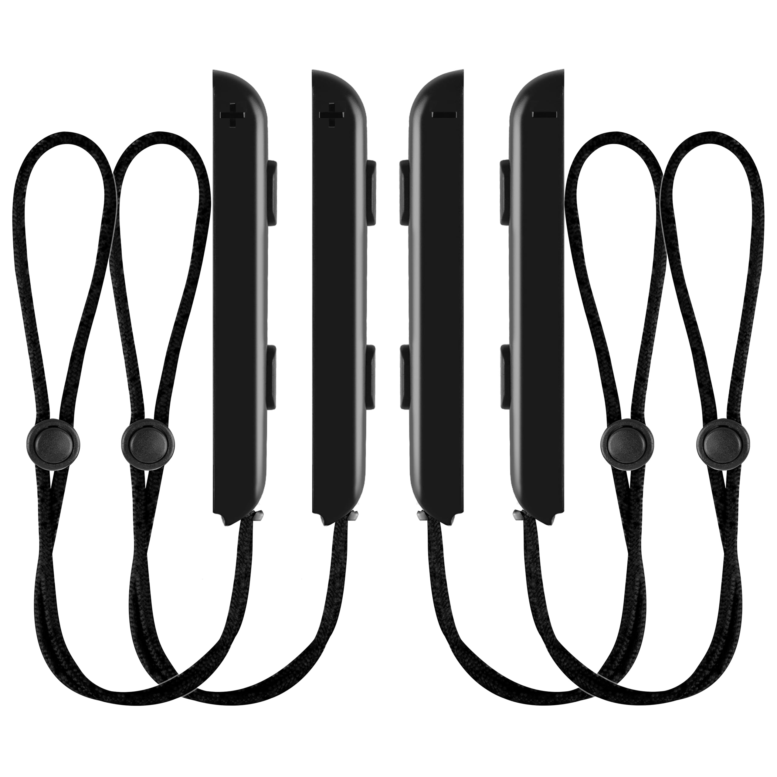 LongLongJin Wrist Strap for Switch Controller 4 Pack Black Compatible Wrist nintendo Joycon Lanyard Replacement Accessories for Controller (4*Black)