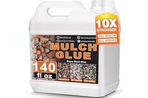 MITINU Rock Glue for Landscaping, 140 fl oz – Strong Gravel Binder & Stone Adhesive for Walkways, Patios, and Driveways, Fast-Drying Mulch Glue for Rocks, Pebbles, and Decomposed Granite Stabilizer​