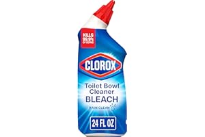 Clorox Toilet Bowl Cleaner Bleach, Rain Clean, 24 Fluid Ounces (Package May Vary)