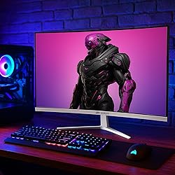 CRUA 27" Curved Gaming Monitor, FHD