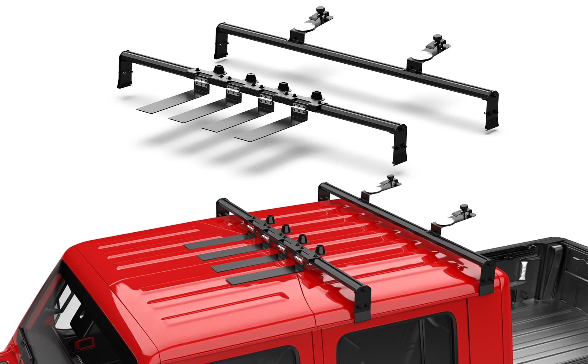 Photo 1 of ***********FACTORY SEALED*********Jeep Freedom Top Panels Flip Back Roof Rack Cross Bar System Compatible with 2017+ Wrangler JLU and 2020+ Gladiator JT 4-Door Hard Top