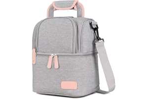 Meichoon Breast Milk Baby Bottle Cooler Bag/Waterproof Baby Milk Bag Freezer/Mommy Travel Backpack/Portable Thermal Insulated Lunch Box for Women Men Large Capacity Handbag