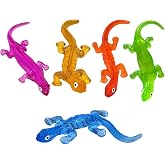 5Pack Super Stretch Sticky Lizard Mochi Squishy Toys,Soft Stress Relief Fidget Toys, Goodie Bag Stuffers,Classroom Prizes,Birthday,Party Favors(5Colors,Style Random)