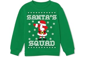 CM-Kid Boy Girl Sweatshirt Ugly Christmas Sweater Style Xmas Santa Dinosaur Shirt 4-10 Years