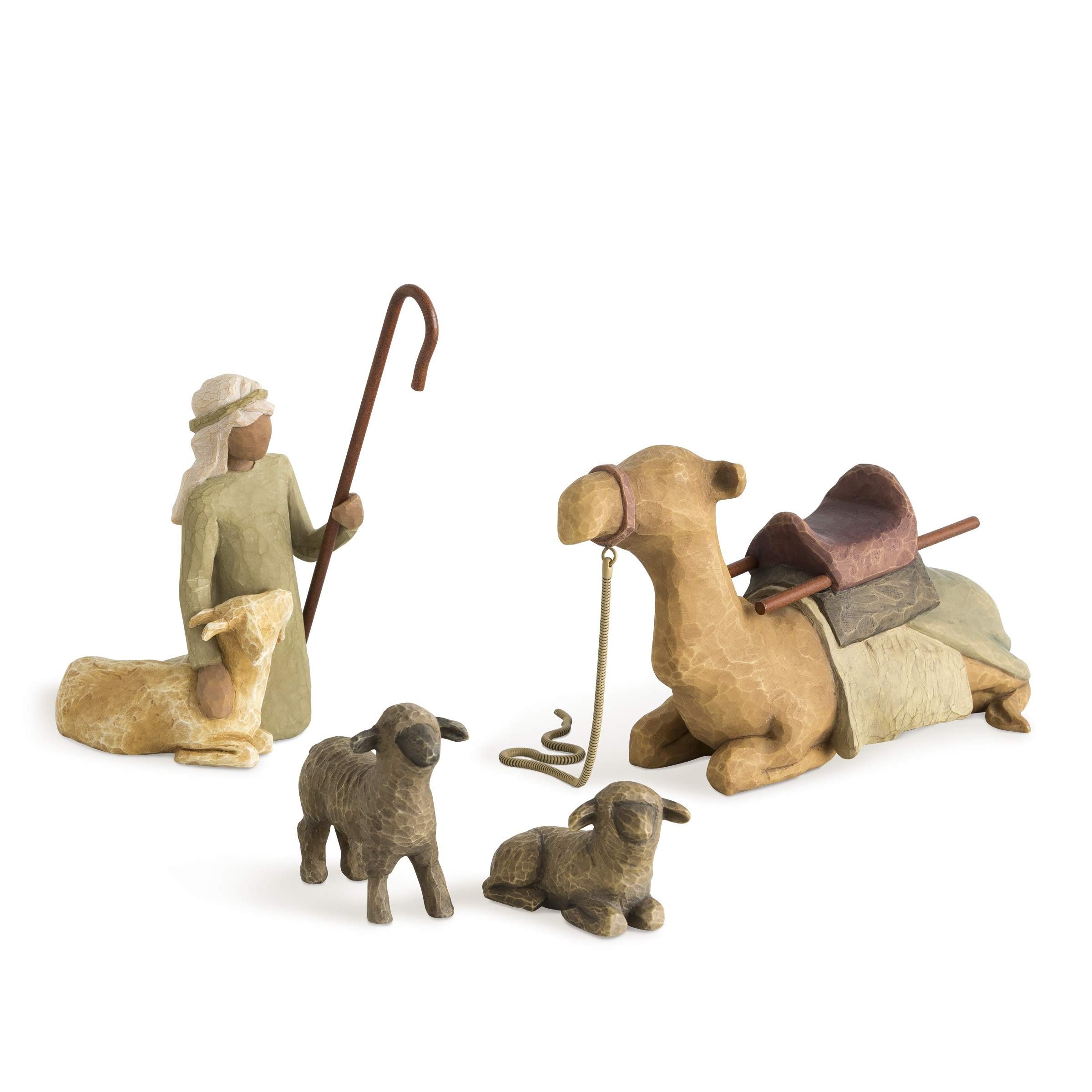 Willow Tree Shepherd & Stable Animals Figurine