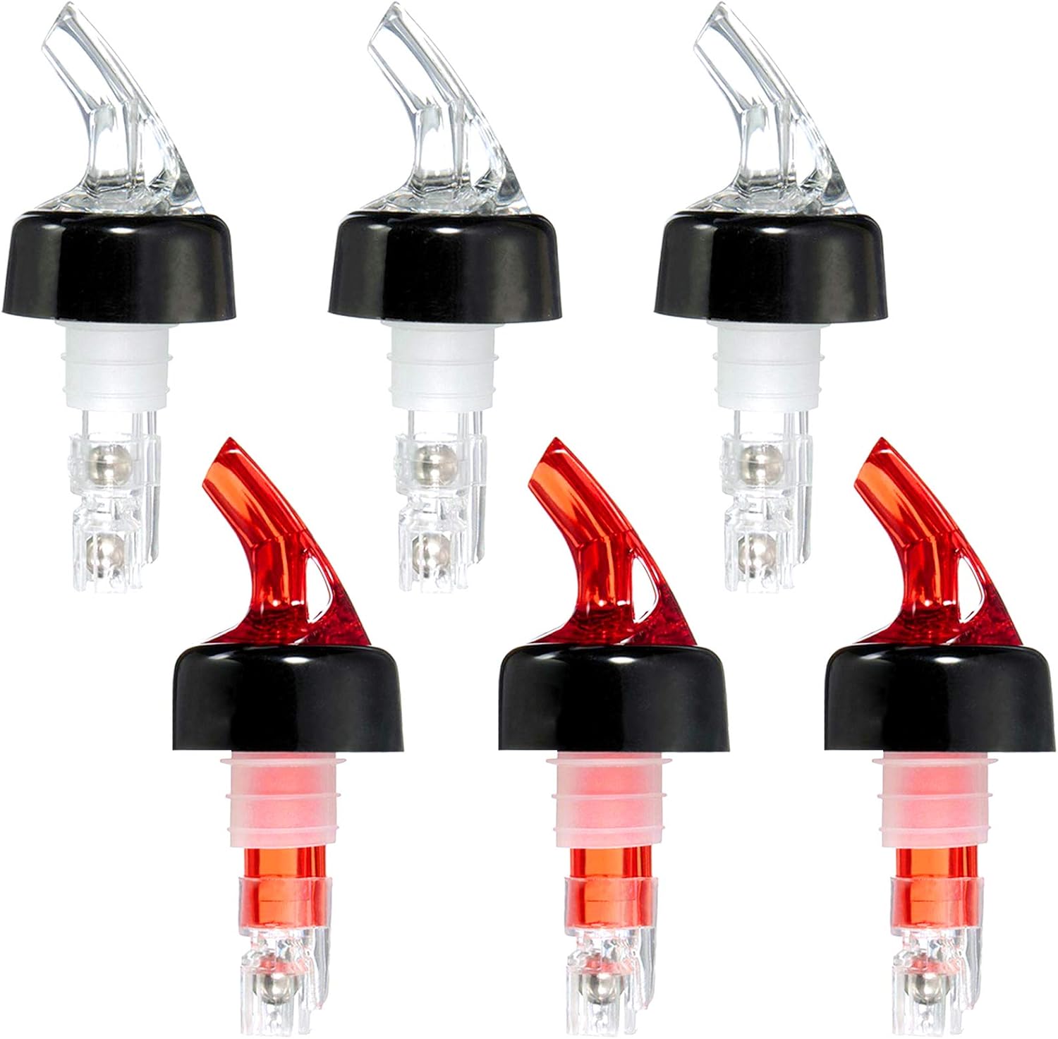 6 Pcs Measured Bottle Pourer,30ML Wine Measuring Dispenser,Automatic