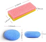 SALVMARY Foot Pumice Stone Set 2pc Glass Callus Remover 2pc Sponge Pedicure view 5