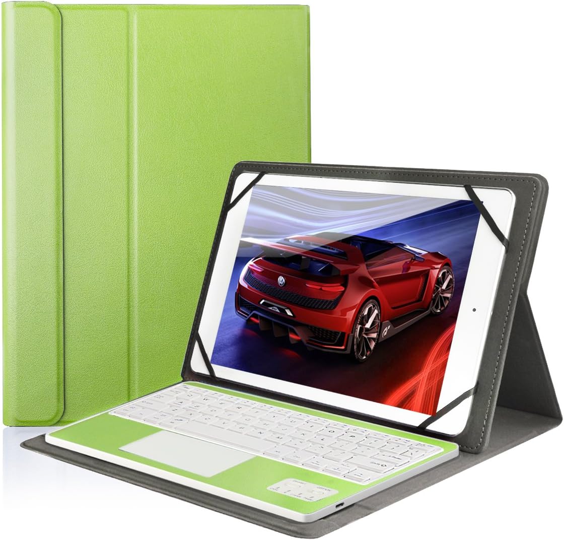 Besmall Bluetooth Keyboard Case with Touch Pad for Samsung Galaxy Tab A SM-T580NZKAXAR 10.1-Inch