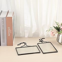 JUXYES Set of 2 Brass Wall Hanging Photo