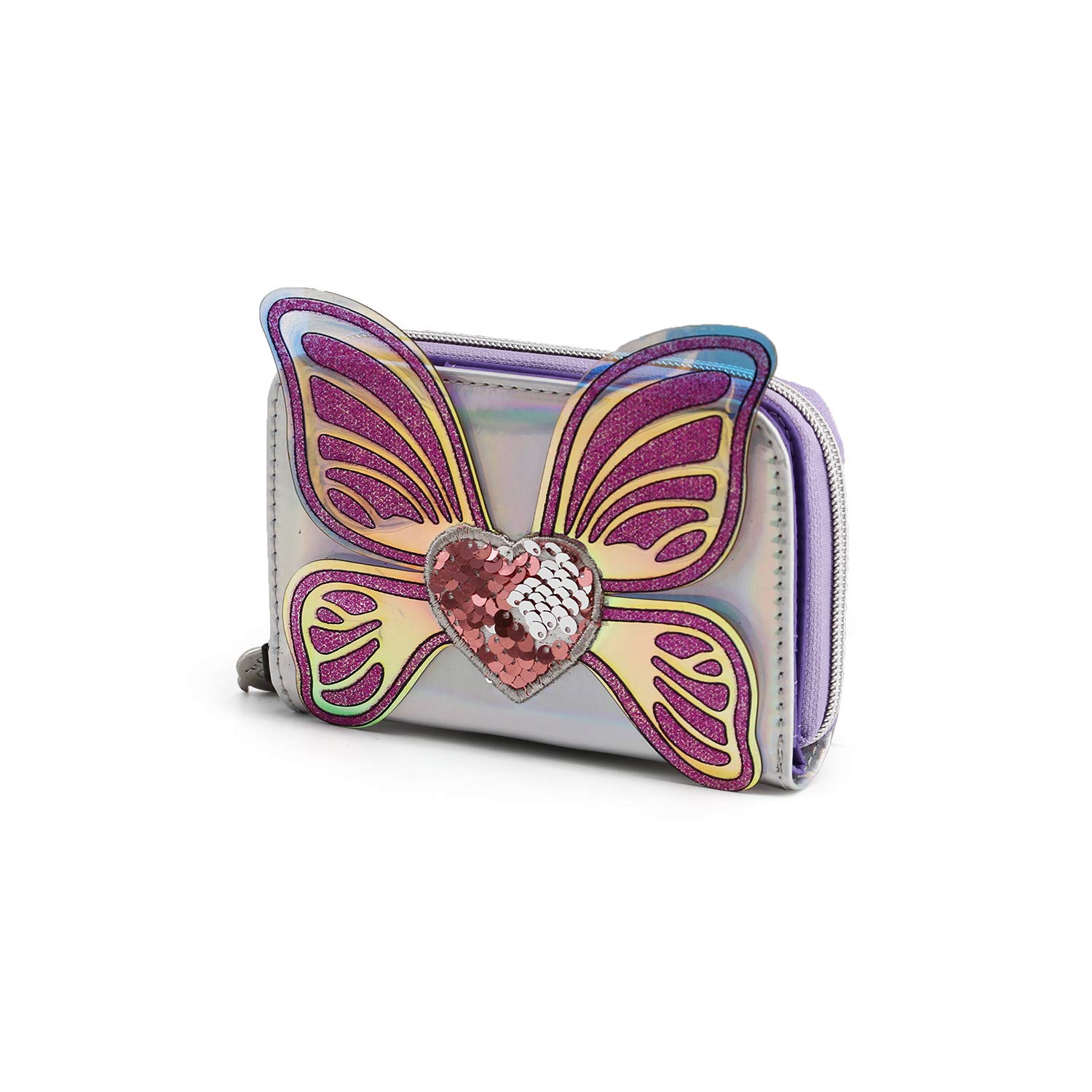 Oh My Pop! Wings-Wallet, Silver, 15.5 x 10 cm