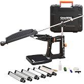 SHARPAL 202H Precision Knife Sharpening System, Adjustable Angle 10&ndash;35&deg; | Knife Sharpener Kit, 7 Abrasives (Diamond 220/325/600/1000, Ceramic 3000, Whetstone 6000, Leather Strop), Giftable Carry Case
