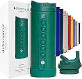 Elemental Iconic Kids Water Bottle with Straw Lid