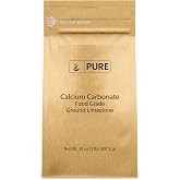 Pure Original Ingredients, Calcium Carbonate, 2 Lb | For baking, cooking, and fermentation