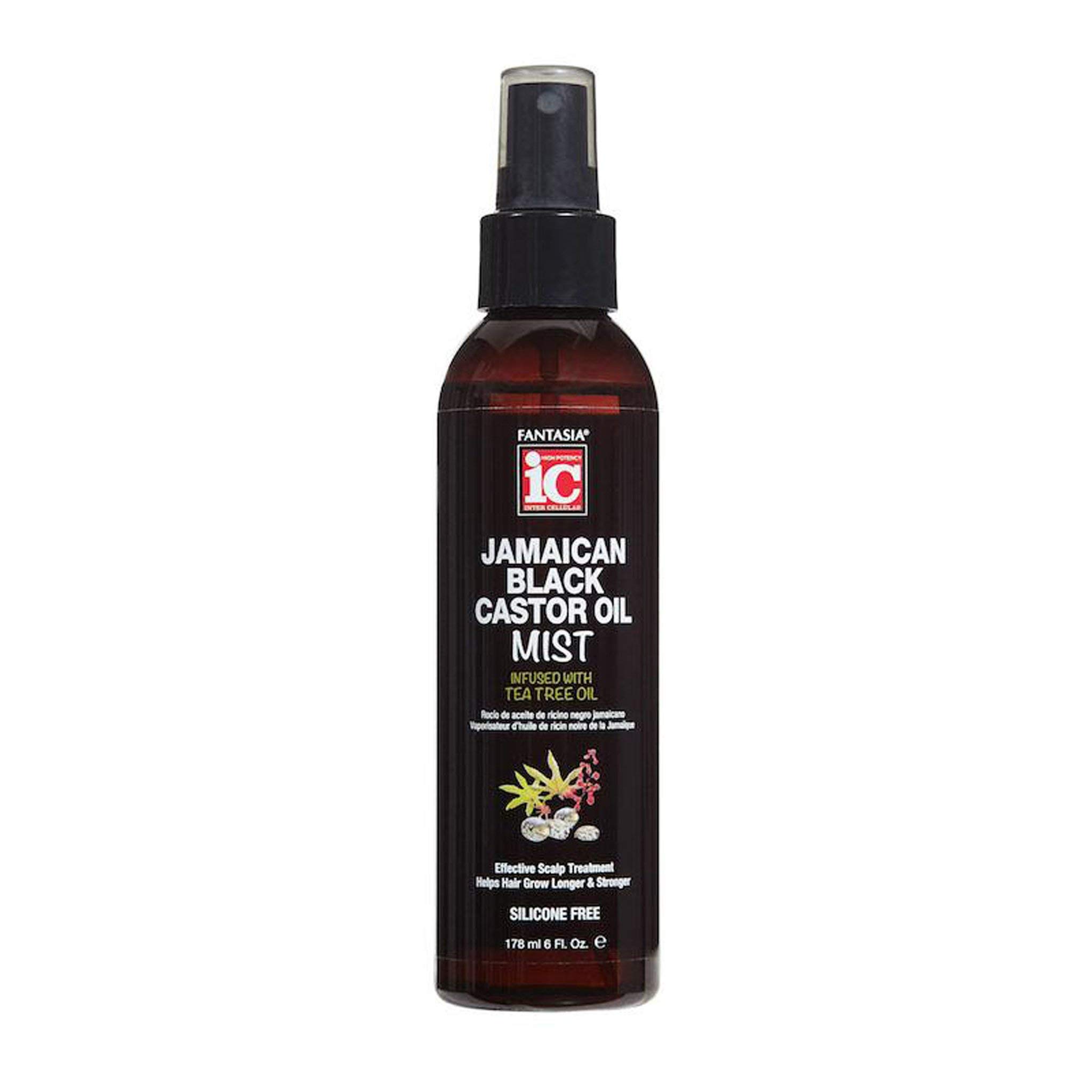 leebeauty.com Fantasia IC Jamaican Black Castor Oil Mist infused with Tea Tree Oil (6 oz)