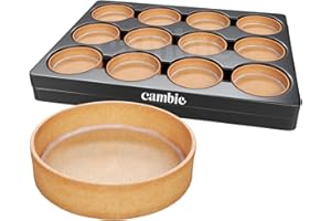 Cambie Square Vanilla Tart Shells, French Style Tart Shells, White Chocolate Coating (Round, 1 Count (Pack of 1))