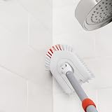 OXO Good Grips Extendable Tub Tile Brush 66-107cm Scrub Brush Pivot Head view 8