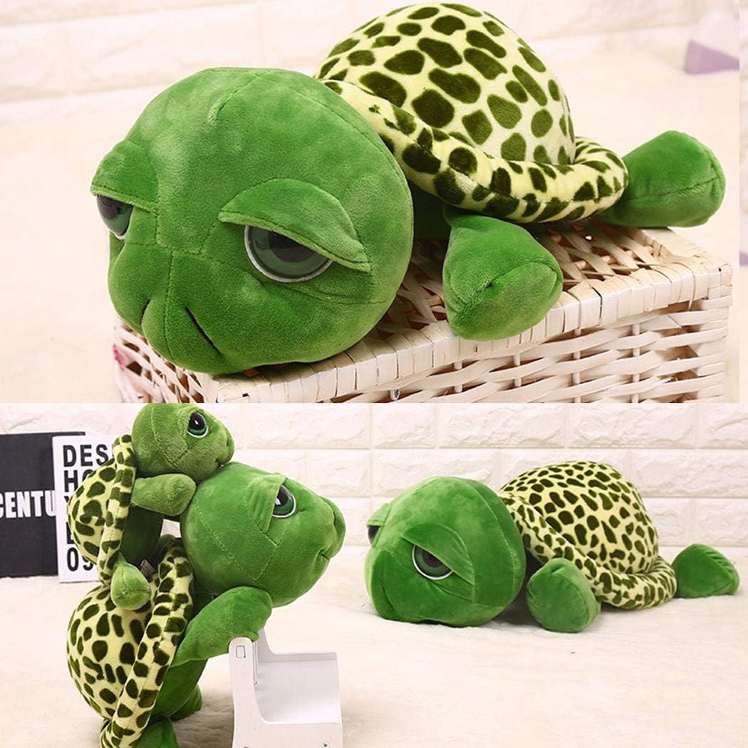 inkeme Plush Turtle Stuffed Animal Toys Big Eyes Sea Turtle Tummy Hugging Pillow Travel