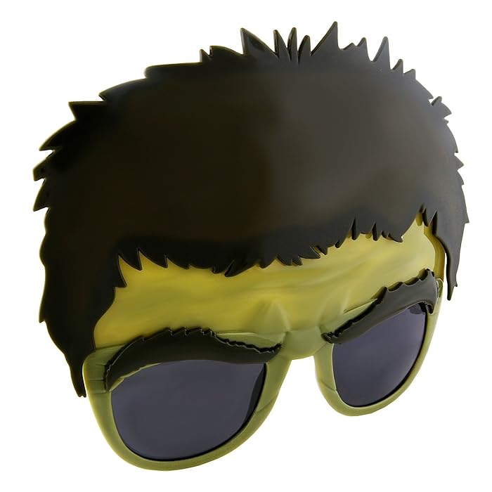 Sunstaches Marvel Avengers Hulk Character Sunglasses, Party Favors, UV400