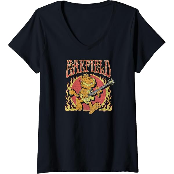 Nickelodeon Men's Garfield Wreath T-Shirt - Short Sleeve Graphic Tee