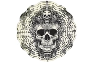 9.84 inch Wind Spinners，Outdoor Round Skeleton Metal Wind Spinners，Yard and Garden Art Decor, Metal Hanging Wind Chimes for H