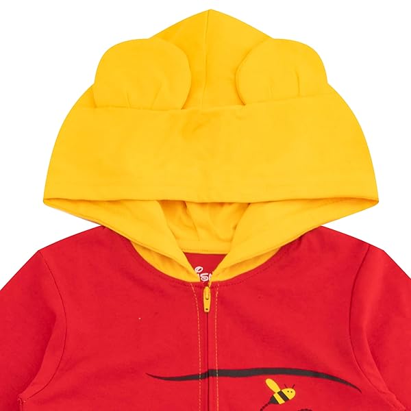 DISNEY WINNIE THE POOH AND TIGGER BOYS COSTUME ZIP UP HOODED COSPLAY COVERALL FOR INFANT BABY AND TODDLER