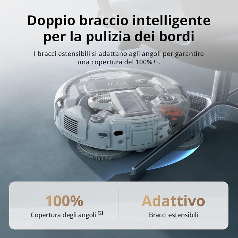 ROMO A robot aspirapolvere e lavapavimenti