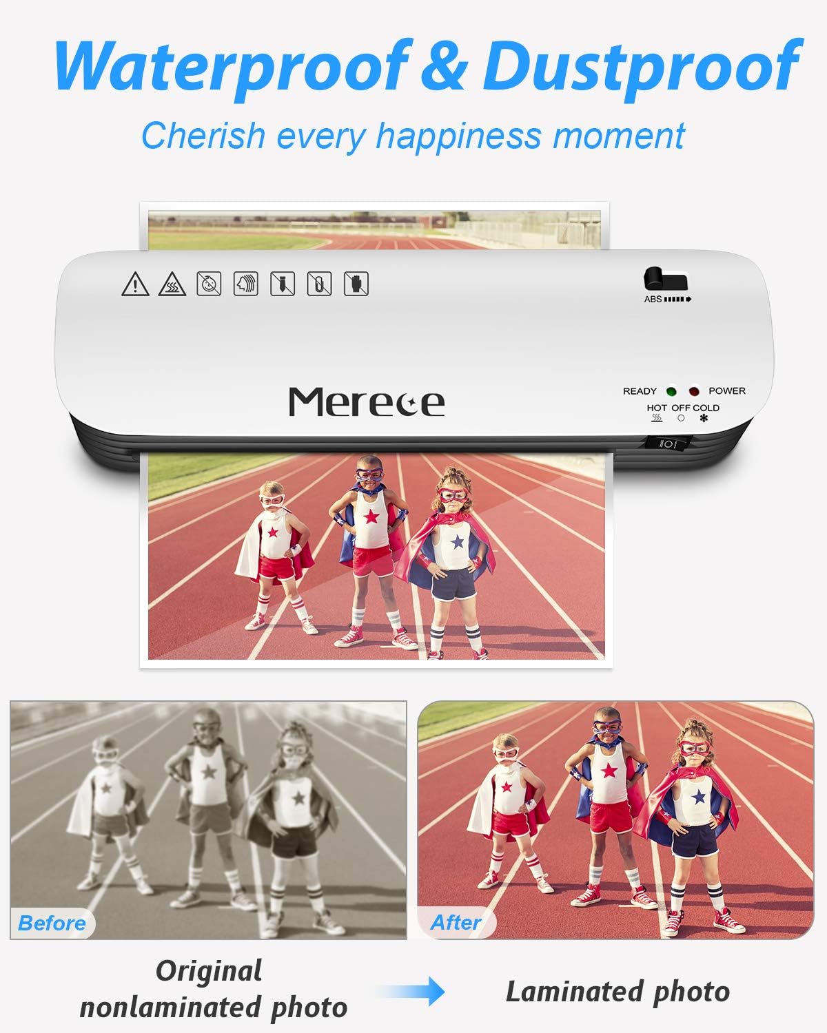 Merece Laminator Set 4 in 1 A4 A5 A6 Portable Thermal Laminator