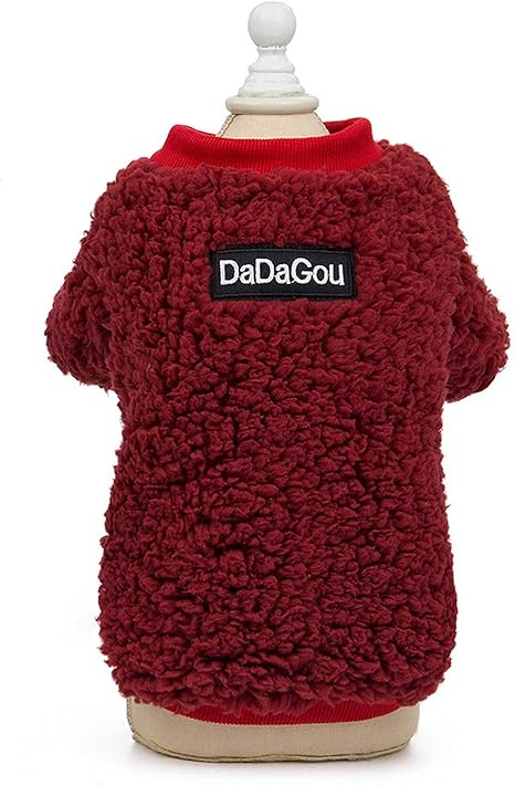 red sherpa sweater