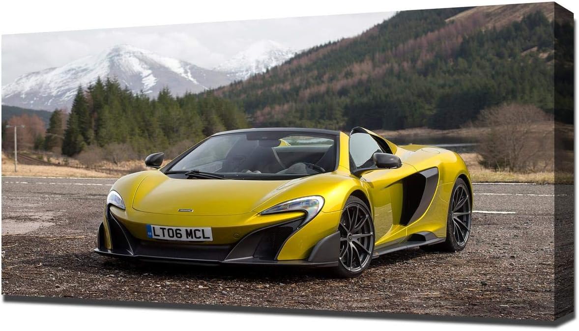 Amazon Com Lilarama Usa 2017 Mclaren 675lt Spider V6 Canvas Art Print Wall Art Canvas Wrap Posters Prints