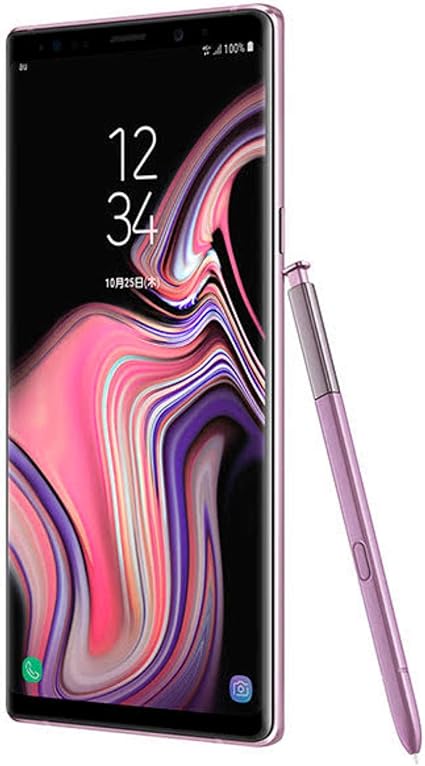 Amazon Au Galaxy Note9 Scv40 ラベンダー パープル 白ロム 携帯電話 スマートフォン本体 通販