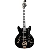 Hagstrom VIK67-G-BLK 67' Viking II Electric Guitar, Black Gloss