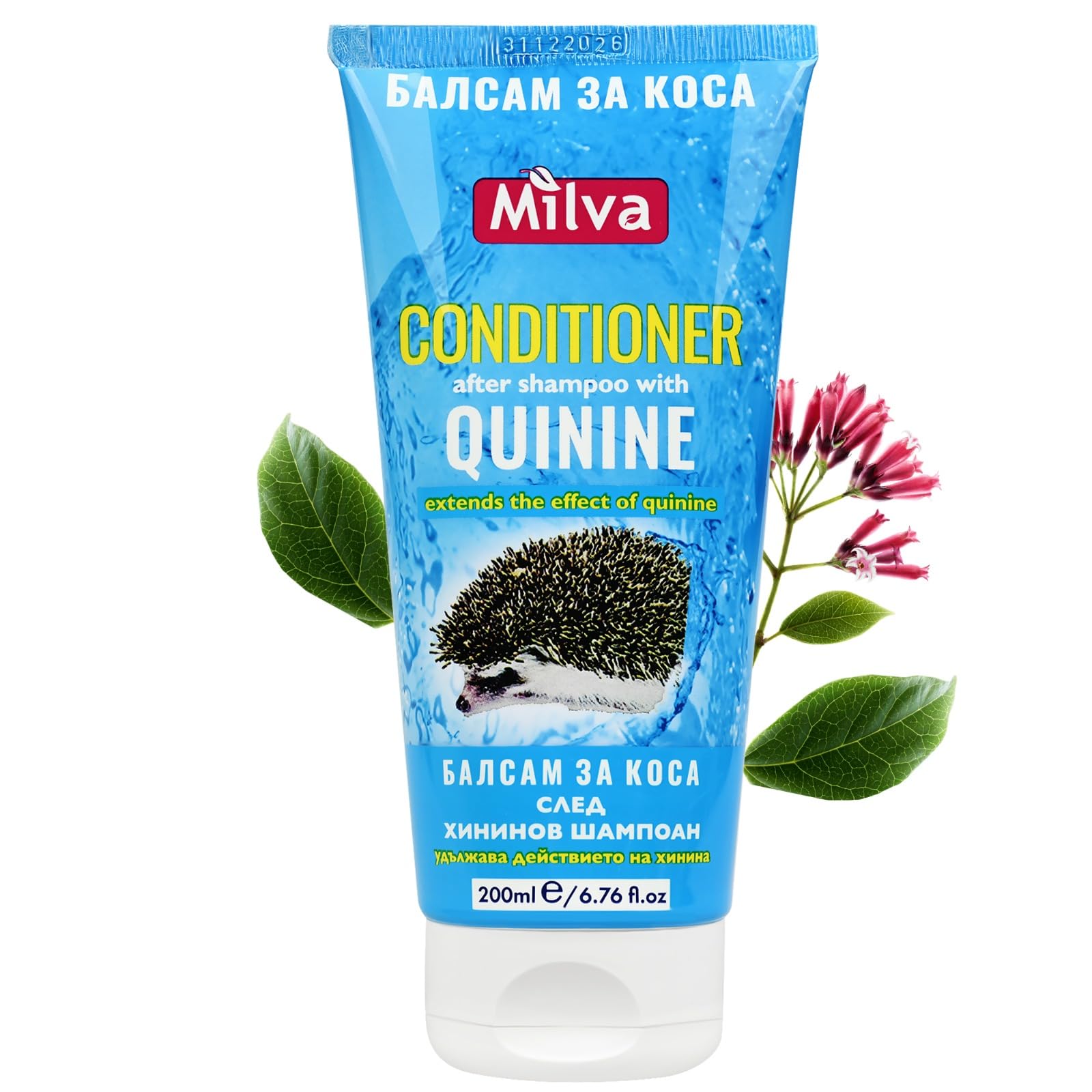 Milva Hair Conditioner for Dry Damaged Hair with Quinine Extract, Supports Quinine Shampoo, Hair Growth and Loss Treatment for Women, Natural Nourishing Conditioner, 200 ML