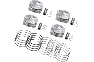 Motoforti 230412E210 Inner Engine Piston and Pin and Snap Ring for Hyundai Elantra 2014-2016 for Kia Forte 2014-2018 Piston R