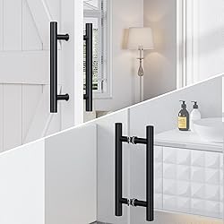 SMARTSTANDARD 12'' Push Pull Sliding Barn Door