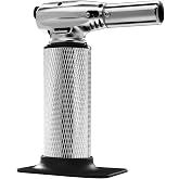 Messermeister Cheflamme Culinary Torch - Up to 2,000 Degrees Fahrenheit & 200 Minute Burn Time - Self-igniting Piezo Ignition
