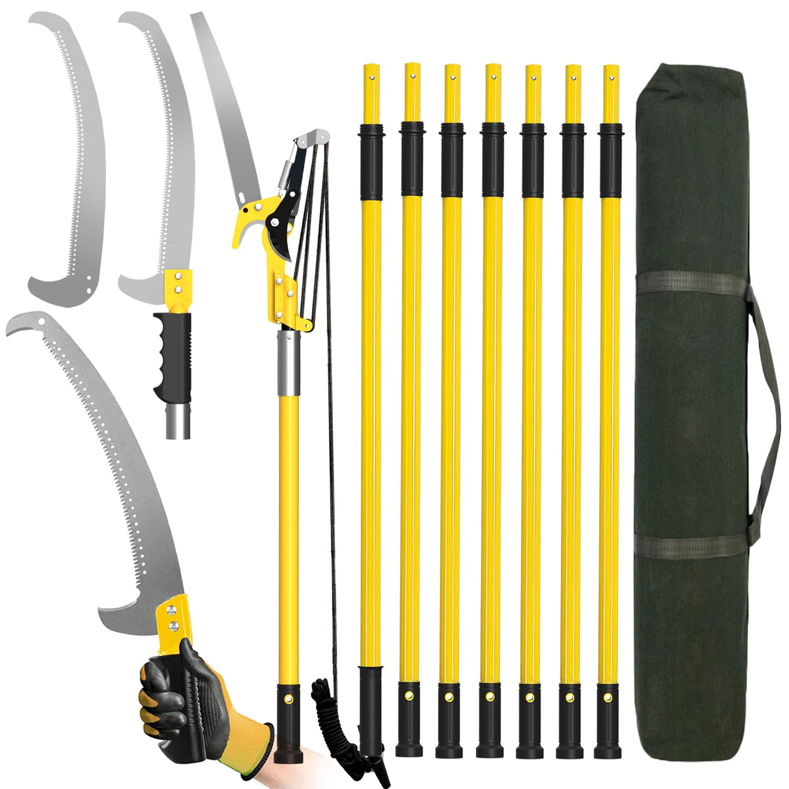Dremmt 27 FT Pole Saws for Tree Trimming, [Ultra