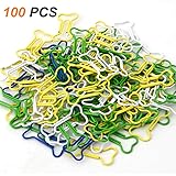 Coolrunner 100pcs Bone Shape Multicolor Metal Paper
