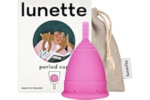 Lunette Period Cup – Menstrual Cup with 12h Leak-Free Comfort - Soft 100% Medical-Grade Silicone - Eco-Friendly Pad & Tampon Alternative Reusable for 10 Years - One-for-One Donation – Size 2 Pink